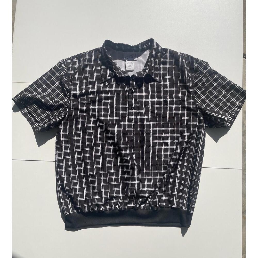 Irvine Park Black Golf Pullover Mens Large Vintage